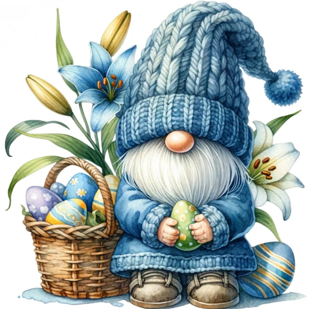 Diamond Painting - Full Round - easter gnome (30*30CM)