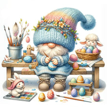 Load image into Gallery viewer, Diamond Painting - Full Round - easter gnome (30*30CM)
