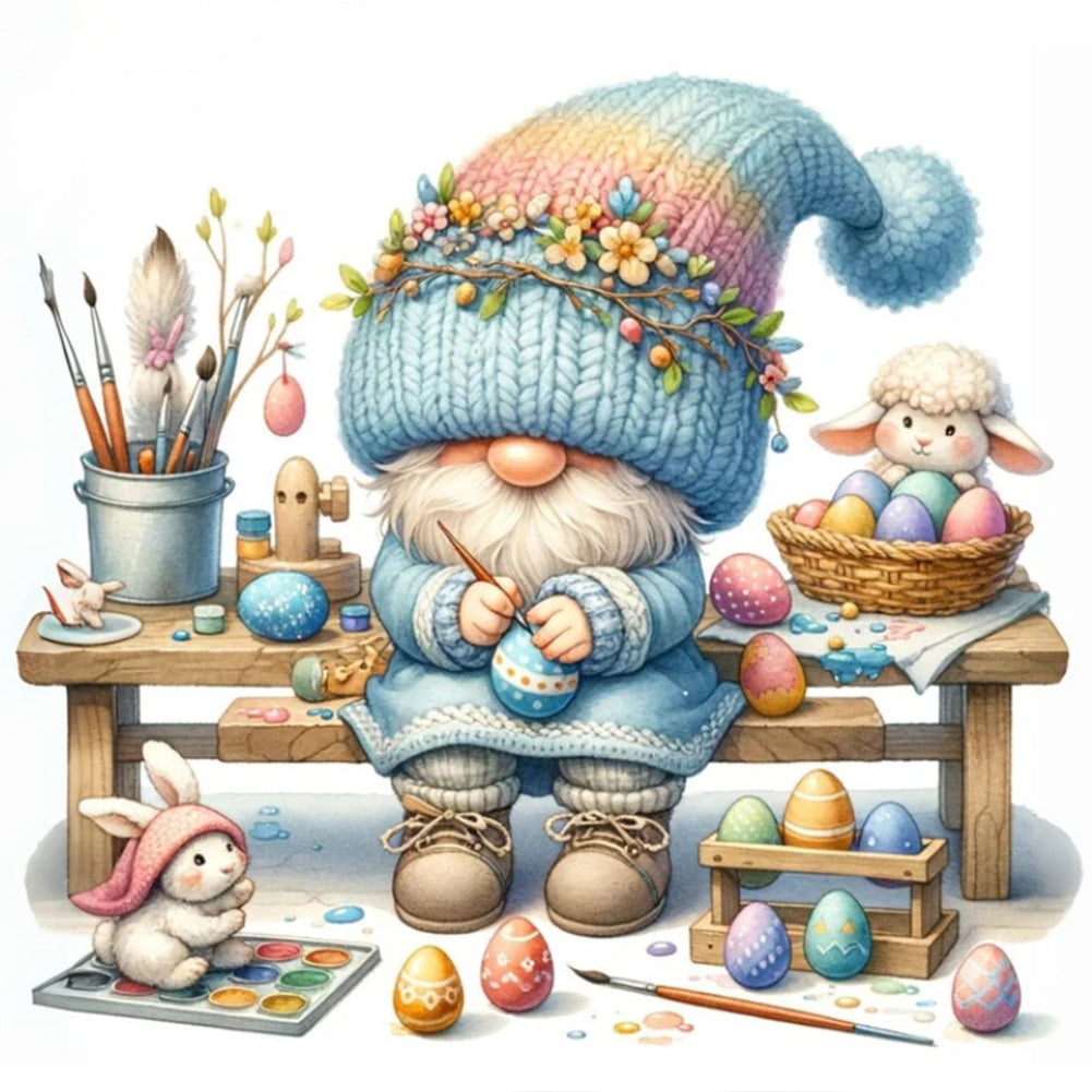 Diamond Painting - Full Round - easter gnome (30*30CM)