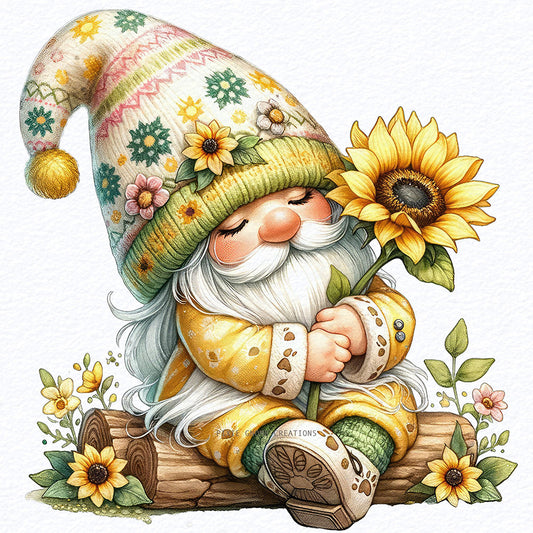Diamond Painting - Full Round - easter gnome (30*30CM)