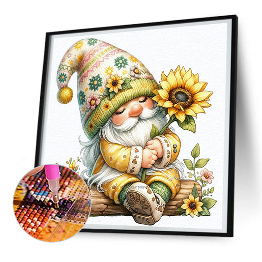 Diamond Painting - Full Round - easter gnome (30*30CM)