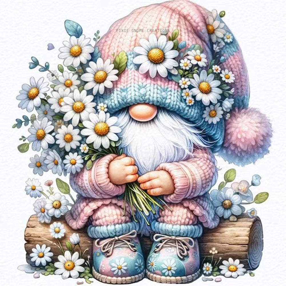 Diamond Painting - Full Round - easter gnome (30*30CM)