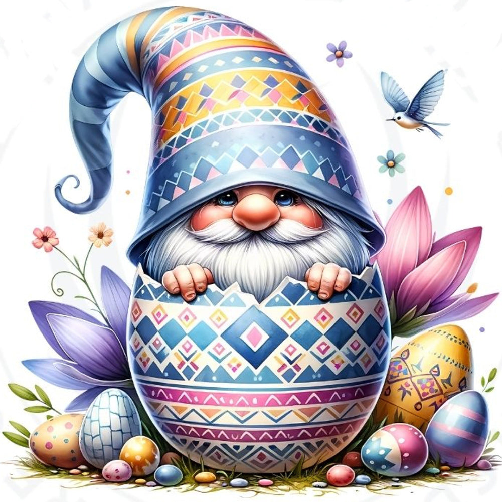Diamond Painting - Full Round - easter gnome (30*30CM)