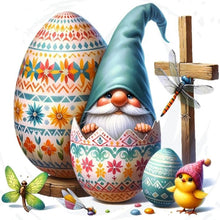 Load image into Gallery viewer, Diamond Painting - Full Round - easter gnome (30*30CM)
