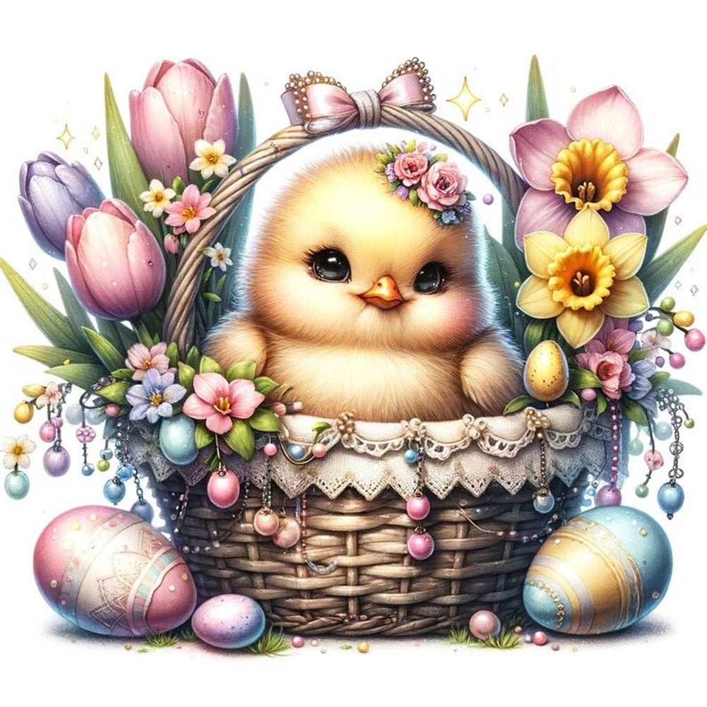 Diamond Painting - Full Round - easter gnome (30*30CM)
