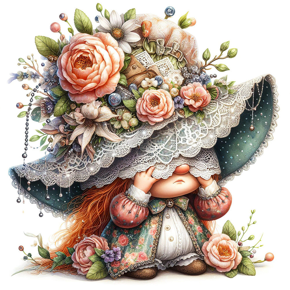 Diamond Painting - Full Round - easter gnome (30*30CM)