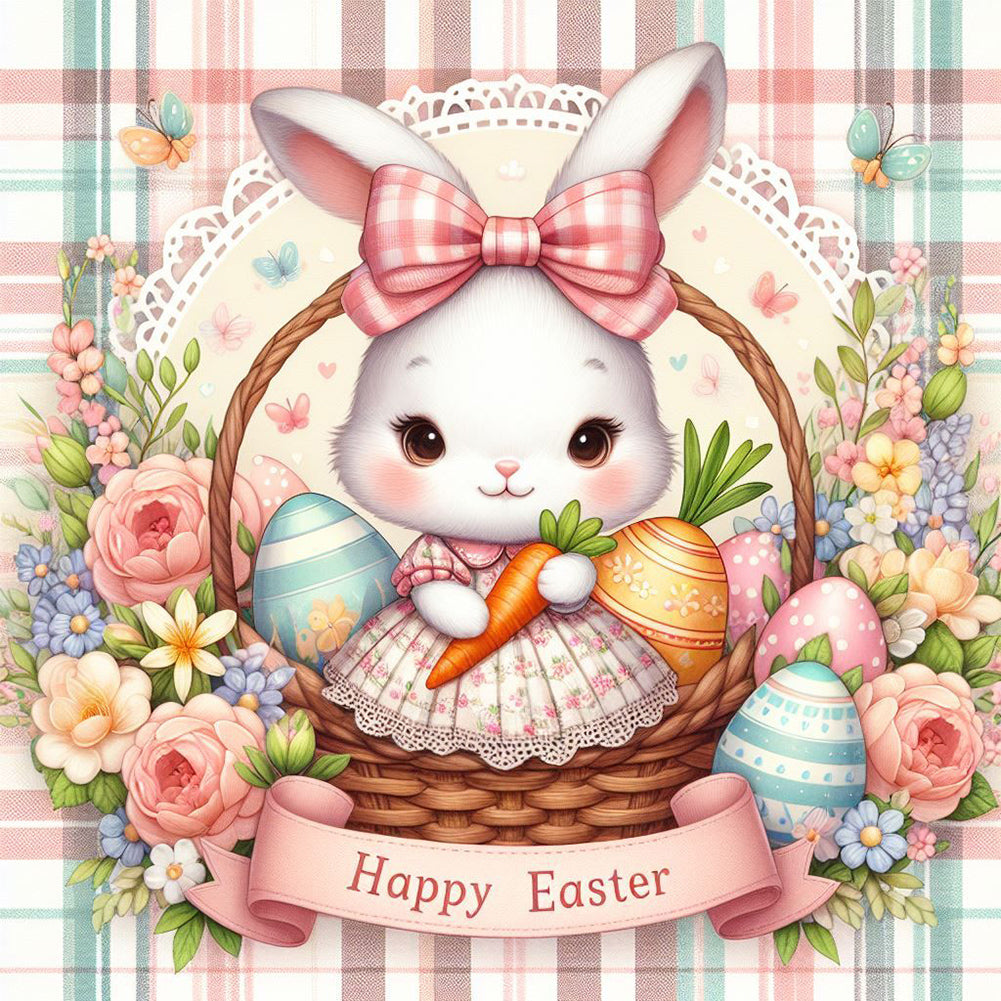 Diamond Painting - Full Round - easter bunny (30*30CM)