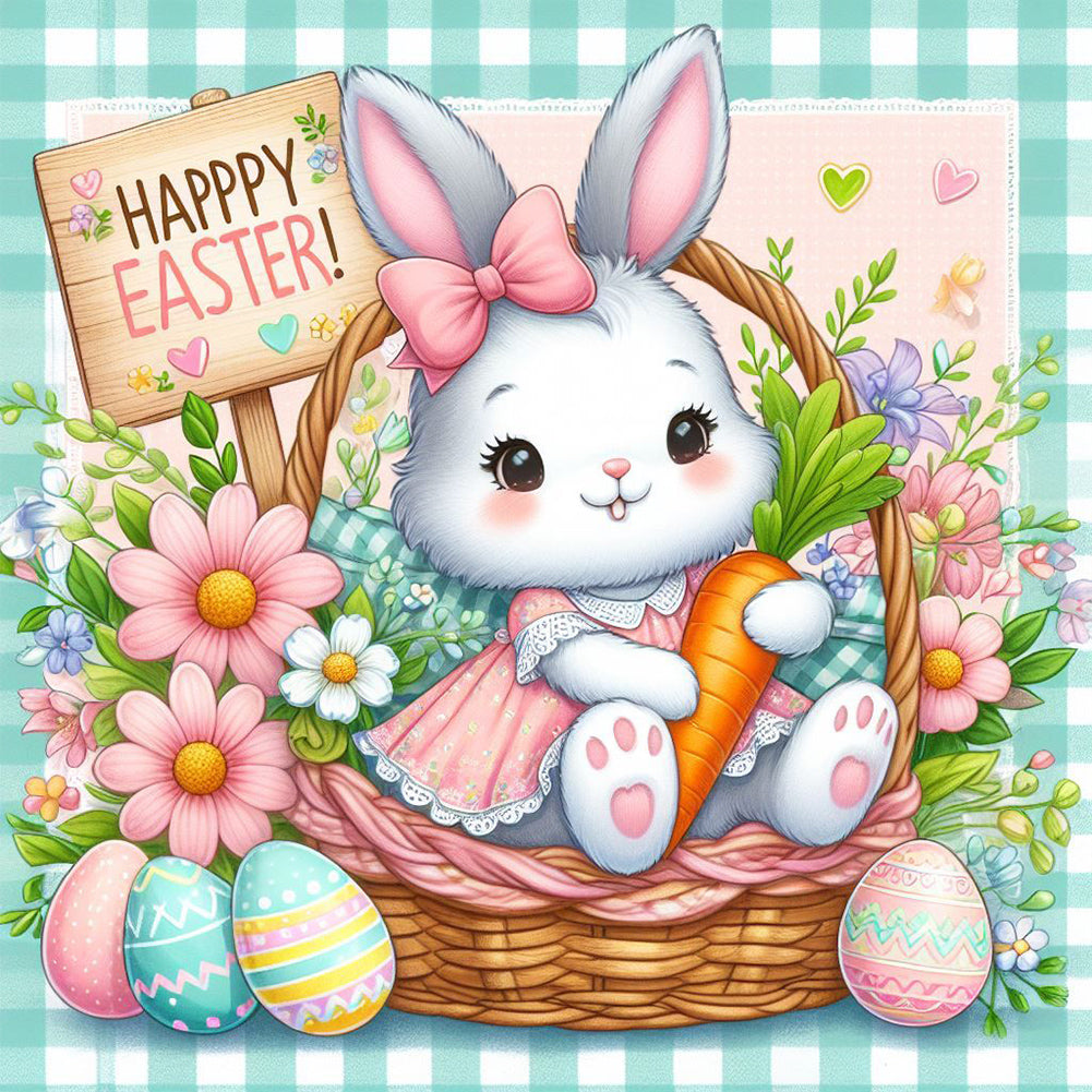 Diamond Painting - Full Round - easter bunny (30*30CM)