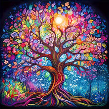 Load image into Gallery viewer, Diamond Painting - Full Round - colorful tree of life (30*30CM)

