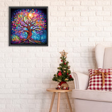 Load image into Gallery viewer, Diamond Painting - Full Round - colorful tree of life (30*30CM)
