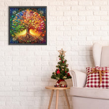 Load image into Gallery viewer, Diamond Painting - Full Round - colorful world tree of life (30*30CM)
