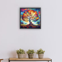 Load image into Gallery viewer, Diamond Painting - Full Round - Colorful tree of life on the plain (30*30CM)
