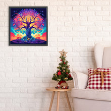 Load image into Gallery viewer, Diamond Painting - Full Round - Magic colorful tree of life (30*30CM)

