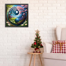 Load image into Gallery viewer, Diamond Painting - Full Round - Spring tree yin and yang diagram (30*30CM)
