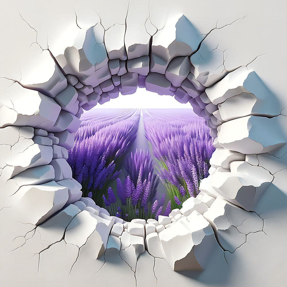 Diamond Painting - Full Round - garden outside wall (30*30CM)