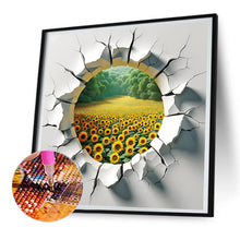 Load image into Gallery viewer, Diamond Painting - Full Round - garden outside wall (30*30CM)
