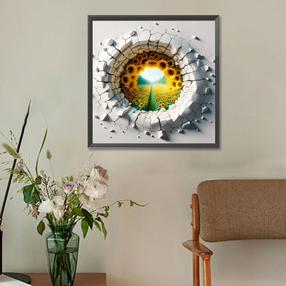 Diamond Painting - Full Round - garden outside wall (30*30CM)