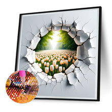 Load image into Gallery viewer, Diamond Painting - Full Round - garden outside wall (30*30CM)
