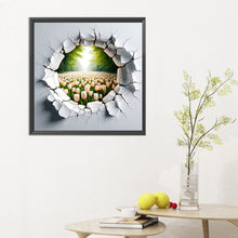 Load image into Gallery viewer, Diamond Painting - Full Round - garden outside wall (30*30CM)
