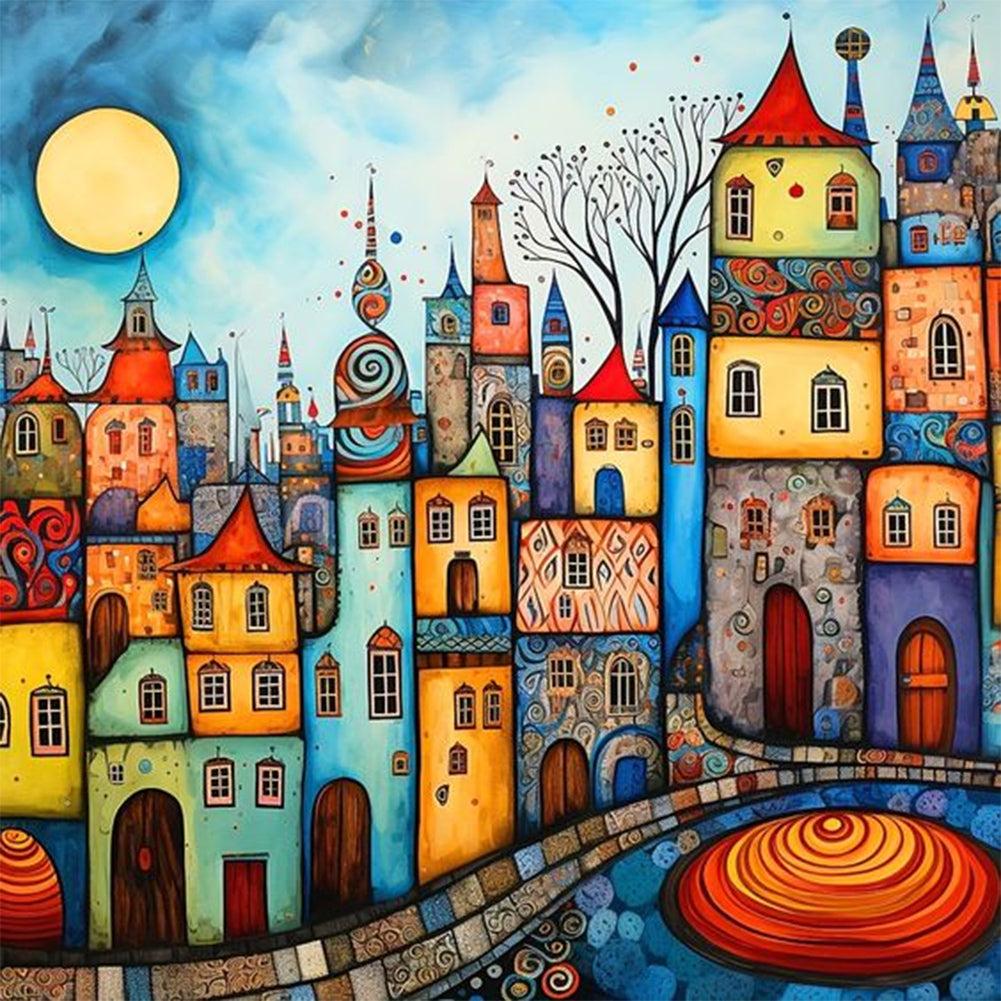 Diamond Painting - Full Round - color house (30*30CM)