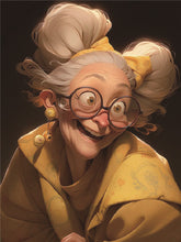Load image into Gallery viewer, Diamond Painting - Full Round - Cute grandma (30*40CM)
