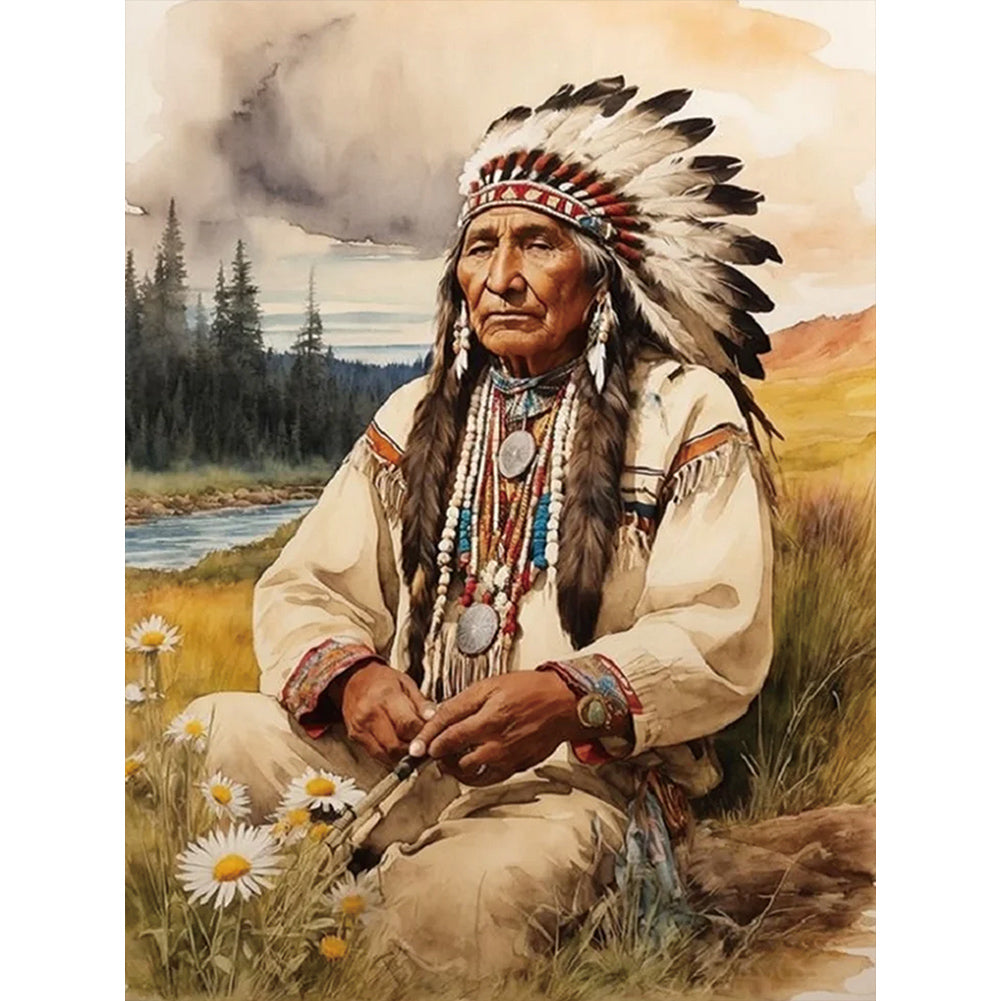 Diamond Painting - Full Round - indian (30*40CM)