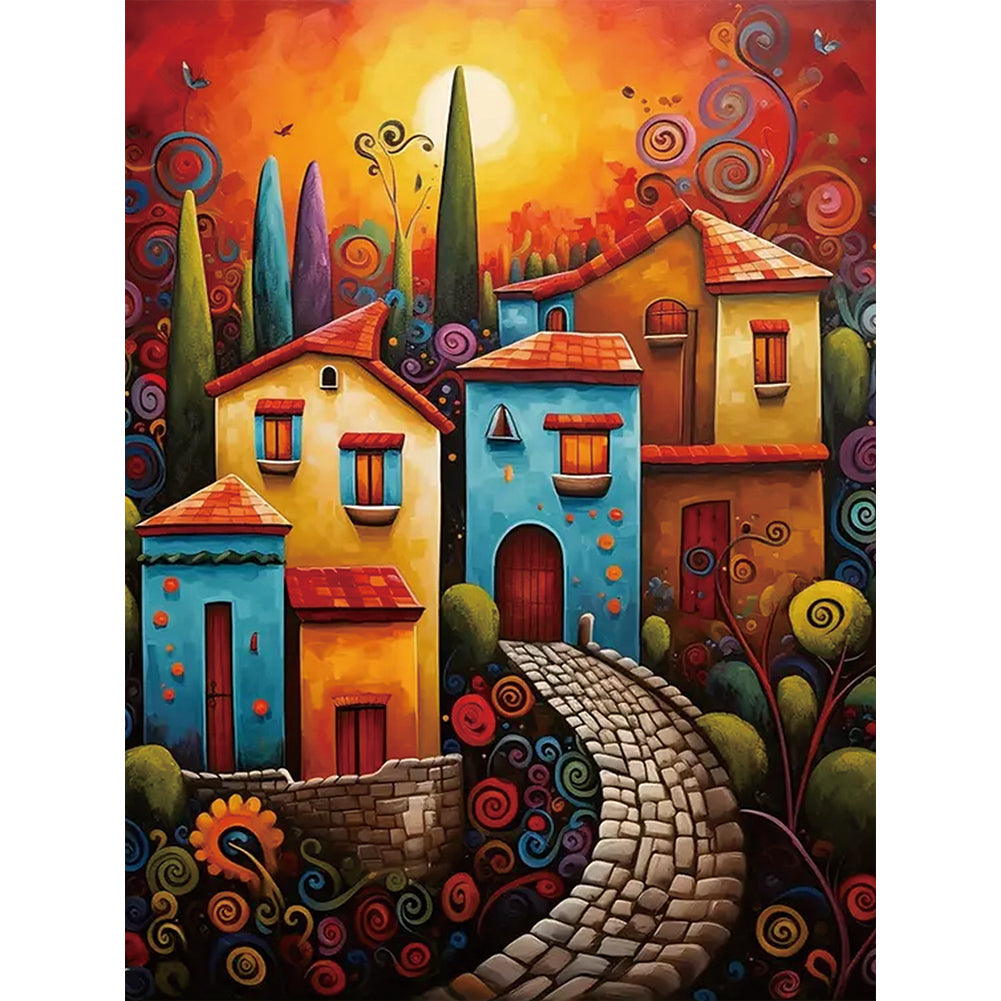 Diamond Painting - Full Round - color house (30*40CM)