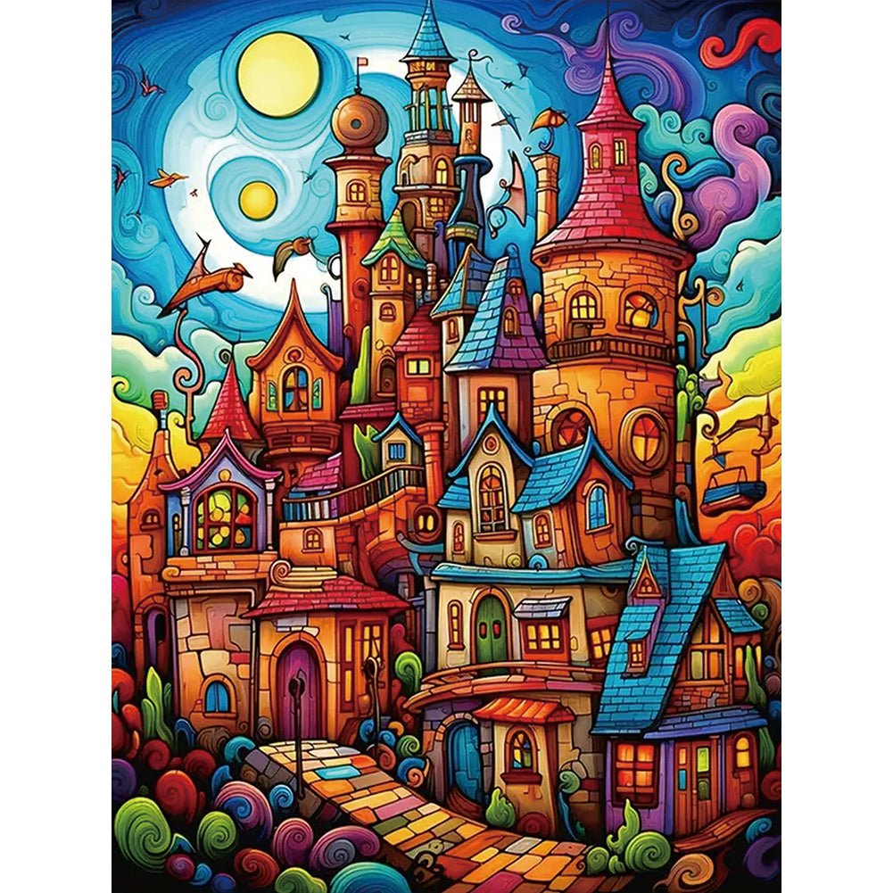 Diamond Painting - Full Round - color house (30*40CM)