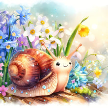 Load image into Gallery viewer, Diamond Painting - Full Round - spring snail (30*30CM)
