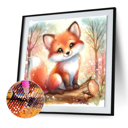 Diamond Painting - Full Round - spring fox (30*30CM)