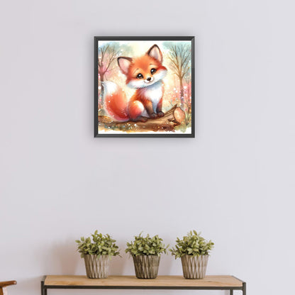 Diamond Painting - Full Round - spring fox (30*30CM)