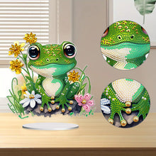 Load image into Gallery viewer, Special Shaped Desktop Diamond Art Kits Single-Side Frog Flower for Office Decor
