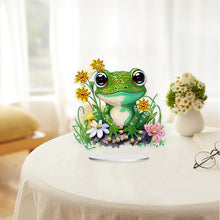 Load image into Gallery viewer, Special Shaped Desktop Diamond Art Kits Single-Side Frog Flower for Office Decor
