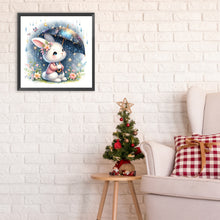Load image into Gallery viewer, Diamond Painting - Full Round - Rabbit holding umbrella (30*30CM)
