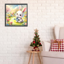 Load image into Gallery viewer, Diamond Painting - Full Round - Rabbit watering flowers (30*30CM)
