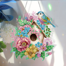 Load image into Gallery viewer, Single Side 5D Bird Cage Bee Ladybird Diamond Painting Dots Pendant Wall Decor
