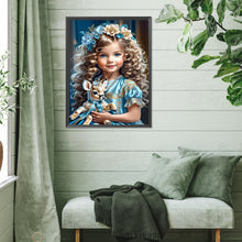 Load image into Gallery viewer, Diamond Painting - Full Square - girl holding deer (30*40CM)
