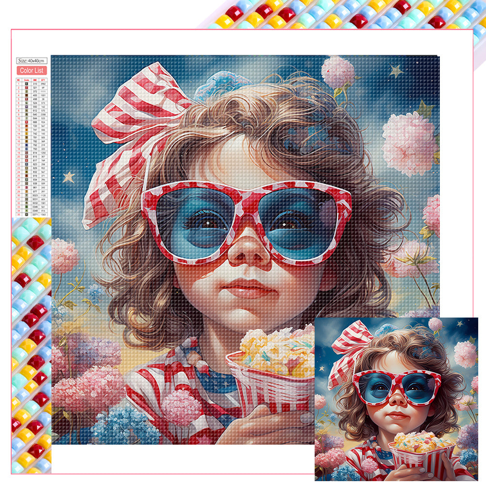 Diamond Painting - Full Square - popcorn kid (40*40CM)