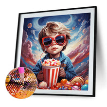 Load image into Gallery viewer, Diamond Painting - Full Square - popcorn kid (40*40CM)
