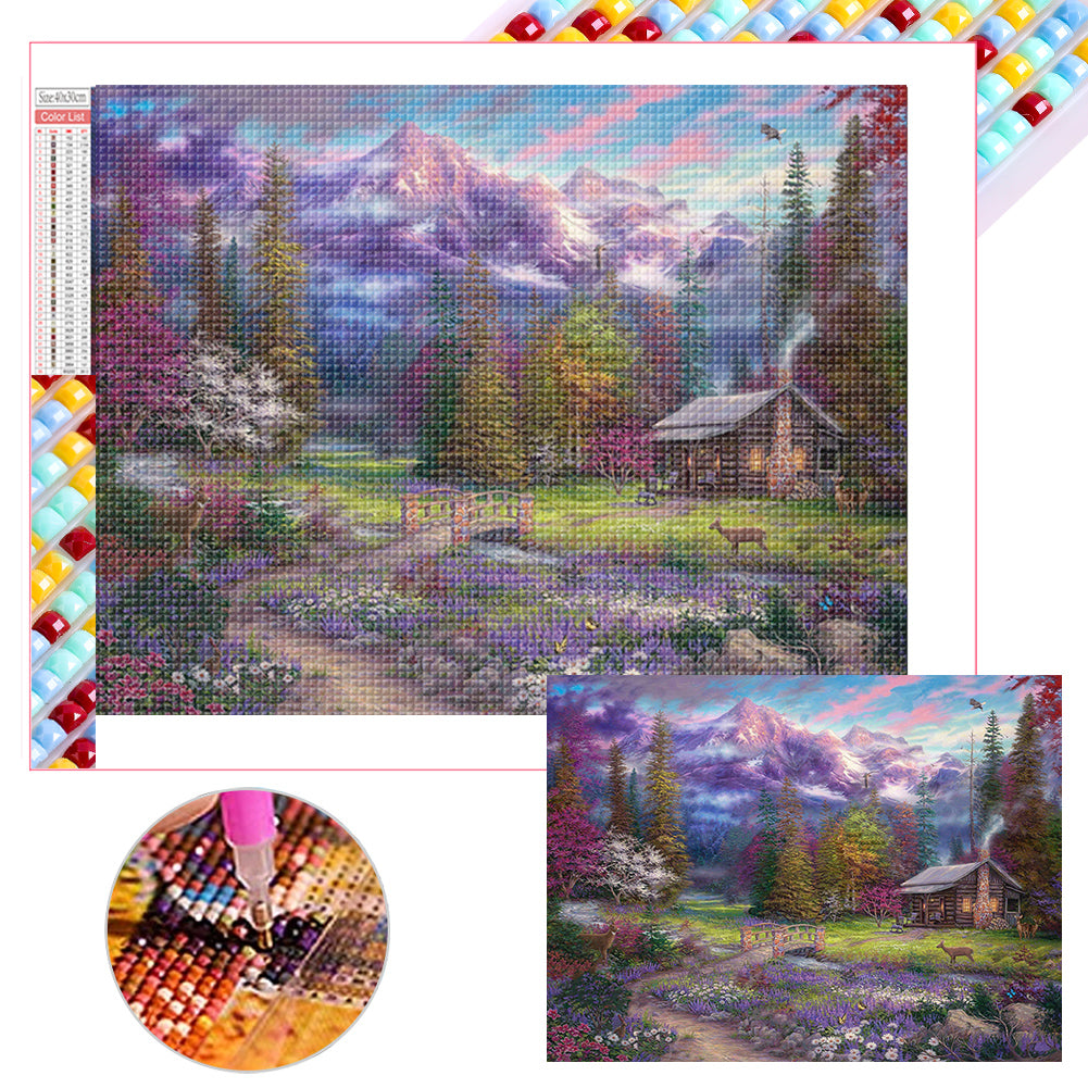 Diamond Painting - Full Square - country cabin (40*30CM)