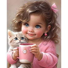 Load image into Gallery viewer, Diamond Painting - Full Square - little girl (40*50CM)
