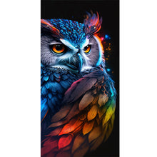 Load image into Gallery viewer, AB Diamond Painting - Full Round - Fluorescent colorful owl (40*90CM)
