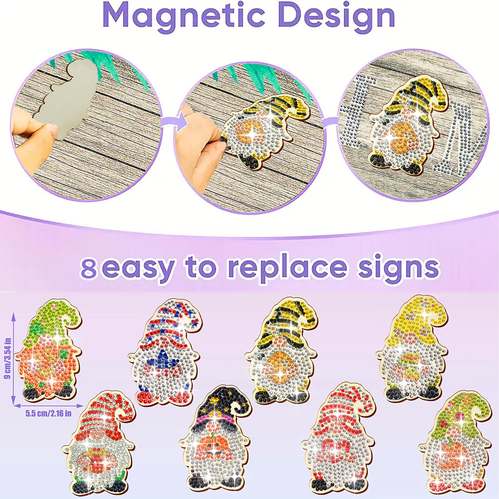 DIY Diamond Painting Welcome Sign Detachable Decor for Wall Front Door for Kids