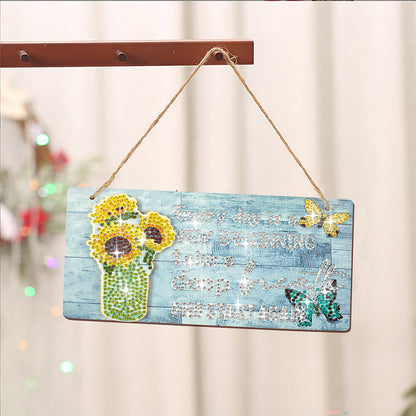 DIY Diamond Painting Welcome Sign Detachable Decor for Wall Front Door for Kids