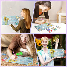 Load image into Gallery viewer, DIY Diamond Painting Welcome Sign Detachable Decor for Wall Front Door for Kids
