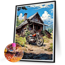 Load image into Gallery viewer, Diamond Painting - Full Round - house motorcycle (30*40CM)
