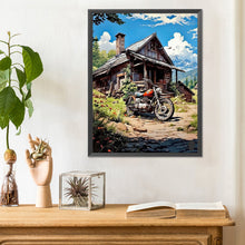 Load image into Gallery viewer, Diamond Painting - Full Round - house motorcycle (30*40CM)

