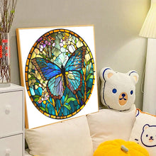 Load image into Gallery viewer, Diamond Painting - Full Round - glass art butterfly (40*40CM)
