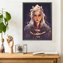 Load image into Gallery viewer, Diamond Painting - Full Round - simple girl drawing (30*40CM)
