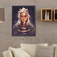 Load image into Gallery viewer, Diamond Painting - Full Round - simple girl drawing (30*40CM)
